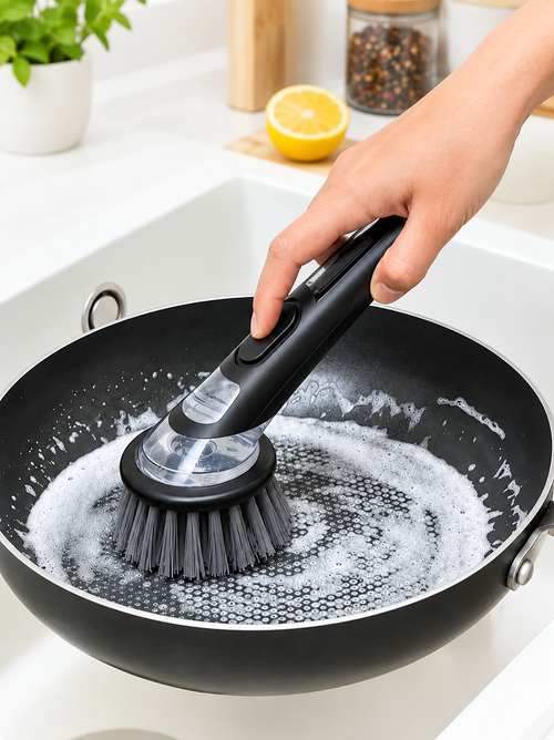 Dishwashing Scrub with Soap Liquid