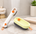 Multifunctional Press Out Liquid Soap Brush For Clothes & Shoe Cleaning
