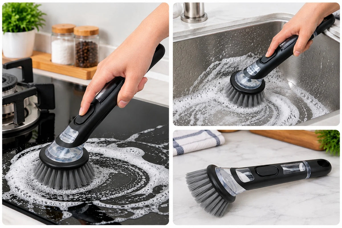 Dishwashing Scrub with Soap Liquid